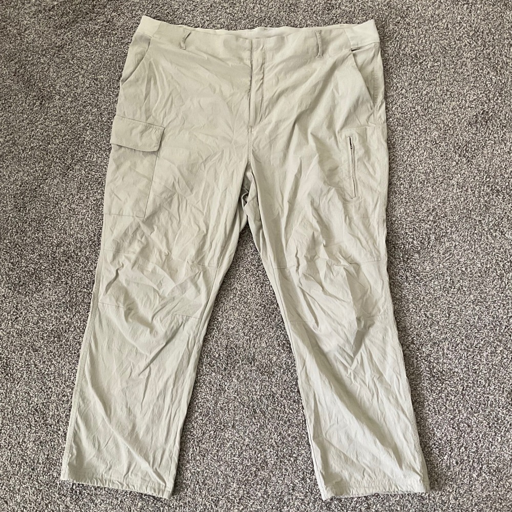 Athleta Trekkie Utility Cargo Pants Womens 24 Khaki Hiking Travel Joggers - Picture 1 of 6